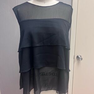 Black Sheer Women's Top
